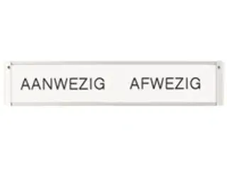 OUTLET In-uit Bord 45 Namen Aluminium Aan/afwezigheidsbord Groot Wit - 2