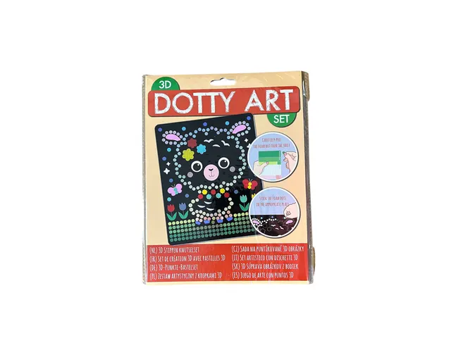 Knutselset 3D Dotty art assorti