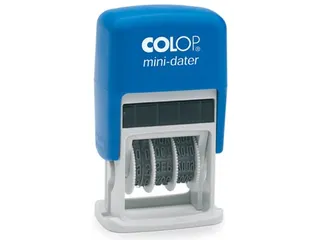 Colop Tekststempel met Datum Mini-Dater Paye le Rood Blauw - 1