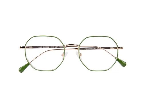 Leesbril I Need You +1.00 dpt Yoko groen-goud