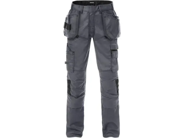 Fristads Fusion 2595 bouwbroek, grijs/zwart, maat 48, per stuk
