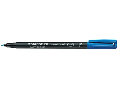 Viltstift Staedtler OHP Lumocolor 318 Fijn 0.6mm Blauw