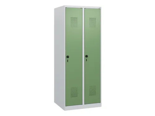 schoollocker,HxBxD 1530x600x500mm,2vak,vak B 300mm,draaigrendel