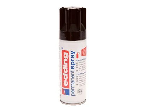Verfspuitbus edding 5200 permanent spray glossy diepzwart