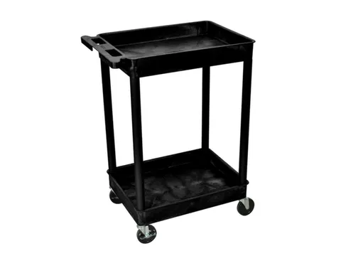 Kunststof etagewagen,draagverm. 150kg,2etage(s),laadvl. LxB 610x460mm