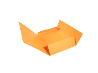 Elastomappen A4 glanskarton 3 kleppen monobloc-Oranje - 5