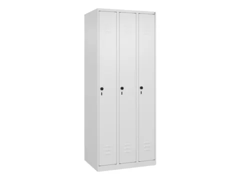 locker,HxBxD 1850x750x500mm,3vak,vak B 250mm,draaigrendel