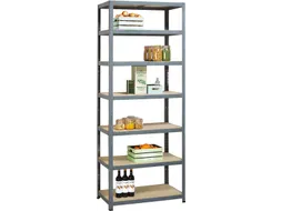 Rek Strong Tower L 222x90x45 7 legborden Grijs