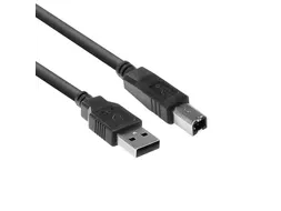 Kabel ACT USB USB-B 2.0 M zwart 3 meter
