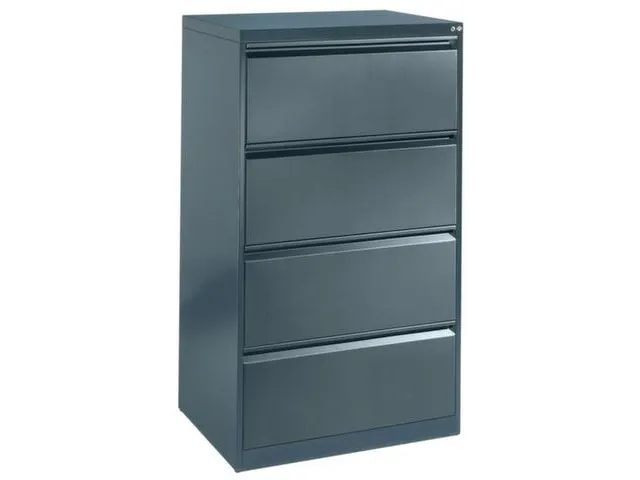 Fichekast 1357x787x590mm 4 Laden 2 Kaartenbakken per Lade Ral7021