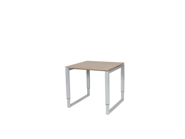 Domino Plus Bureau Hoogte Verstelbaar 800x800mm Hav/Kers 25mm Alu
