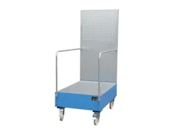 Verrijdbare Opvangbak,V. 2X200L Vat,Opvangvol. 215L