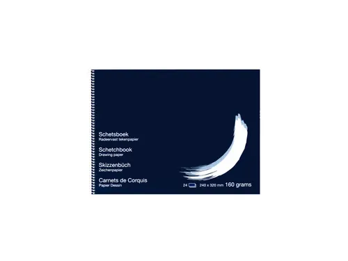 Schetsboek Papyrus 240x320mm 160gr 24 vel
