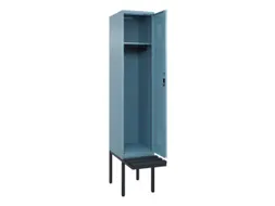 locker met bank,HxBxD 2120x400x815mm,1vak,vak B 400mm,cilinderslot