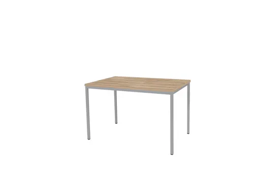 Domino Basic Tafel Vaste Hoogte 120x80 honey castello alu 4-poots