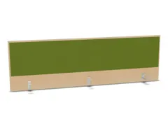 opzetpaneel,v. bureau,aanbouw achter,B 1800mm,NE-esdoorn,BN7048-groen