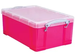 Opbergdoos 9 Liter Transparant Roze
