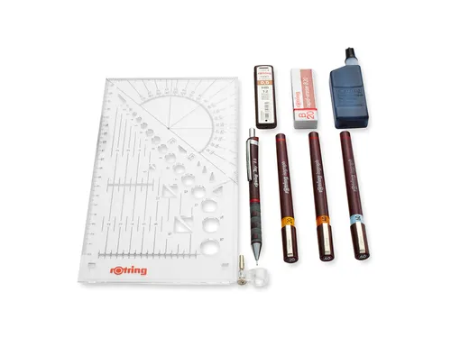 Tekenset rOtring Isograph 7-delig