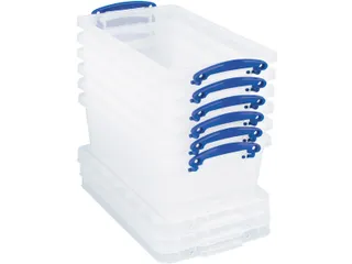 Opbergdoos 5.5 Liter Transparant Stapelbaar - 1