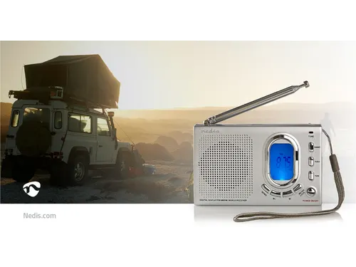 Wereldradio Nedis met wekker RDWR1000GY