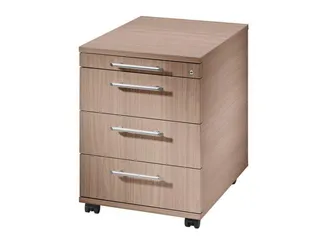 mobiel ladeblok,HxBxD 590x428x580mm,4lade(n),cil.-slot,romp notenboom - 2