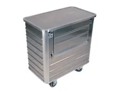 Bakwagen Van Aluminium Met Deksel 300kg 1430x1280x730mm 1050l