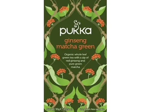 thee bio, Ginseng Matcha Green, pak van 20 stuks