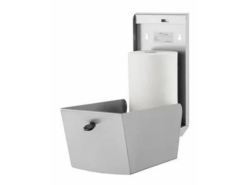 Rvs Mini Poetsrolhouder Centerfeed Fingerproof