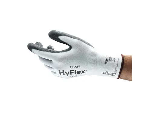 Ansell HyFlex 11-724 snijbestendige handschoenen, wit, maat 10, 12 paa