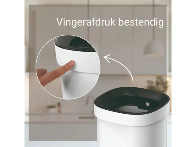 Afvalbak Desq 6112.01 Open inworp 20 liter Metaal Wit