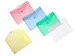 Enveloptas Foldersys A5 PP dwars transp blauw A5 Velcro Envelop Blauw