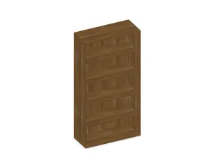 kantoorstelling,HxBxD 1920x1000x430mm,4xhouten vloer,decor romp noten - 2