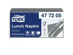 Servetten Tork 477205 2-laags 33x33cm grijs 1/4 vouw 200st.
