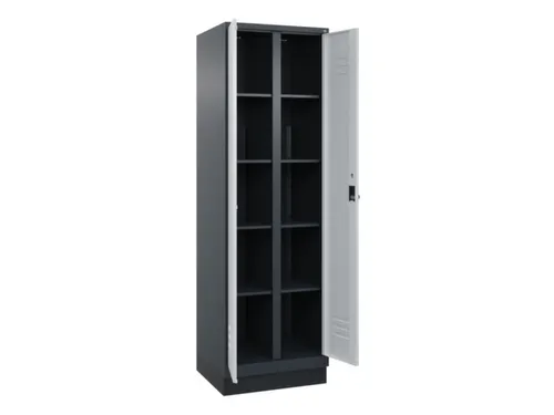 wasgoedverdeelkast,HxBxD 1950x600x500mm,vak B 300mm,draaigrendel