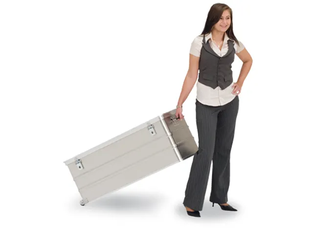 Aluminium Flightcase Hxlxb 403X1055X450Mm 150L Stapelbaar 2Bokwielen