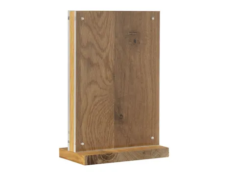 Kaarthouder Europel A5 acryl/hout/magneet