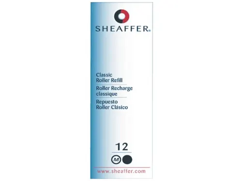 Rollerpenvulling Sheaffer slim medium zwart blister à 1 stuk