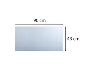 Onderlegger flexibel PVC 43x90cm kristal - 3