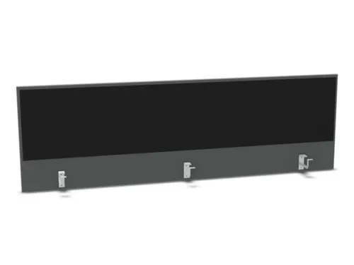 opzetpaneel bureau aanbouw achter MS-donkergrijs BN8033-zwart 1800mm