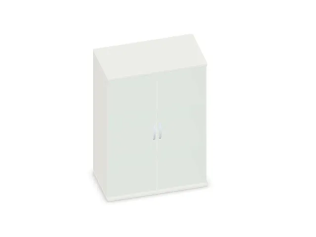 armoire à portes vitrées,HxlxP 1150x800x430mm,finition corps blanc