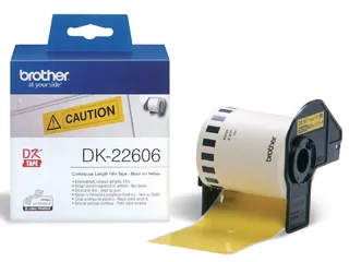 Etiket Brother DK-22606 62mm 15-meter gele film - 1