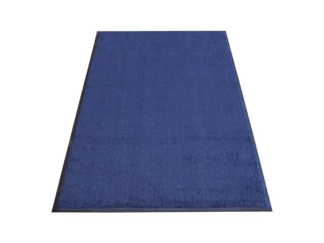 Schoonloopmat Binnen Klasse Bfl/s1 High-Twist-Nylon 115x240 Blauw