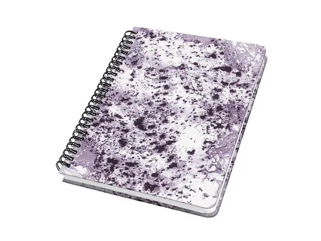Notitieboek Jolie Inspire A5 spiraal Violet Marble. Punt-gelijnd. 120p