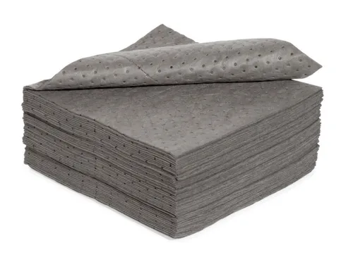 sorbent,mat,LxB 500x400mm,opnamecapaciteit 70l/VE,vlies,donkergrijs
