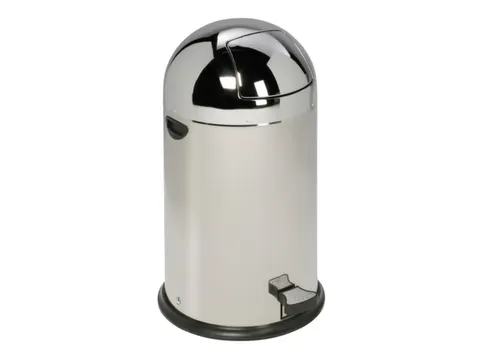 Push & Kick Afvalbak Rvs 22 Liter Hxd 640x355mm Met Voetpedaal