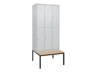 Dubbeldekse dekenkist,HxBxD 2120x900x815mm,3x2vak.,vak B 300mm - 1