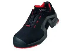 Uvex 8516.2 lage S3 veiligheidsschoenen, SRC, ESD, zwart/rood, maat 44