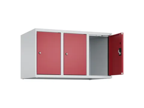 opzetkast,v. locker,3vak.,vak B 300mm,HxBxD 500x900x500mm,cilinderslot