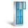 Lockerkast 1800x610x500mm 2x3 vakken Cilinderslot, Sokkel, RAL5012