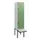 Dubbeldekse dekenkist,HxBxD 1950x400x815mm,1x2vak.,vak B 400mm